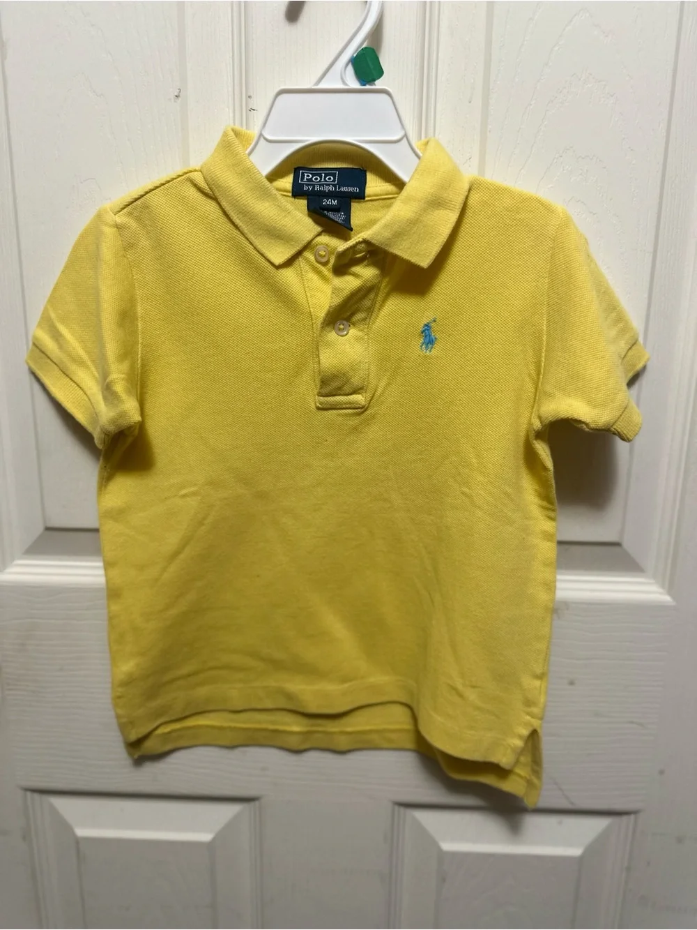 Ralph Lauren Kids Yellow Polo with Blue Pony Logo Size 24 months #540 #yellow